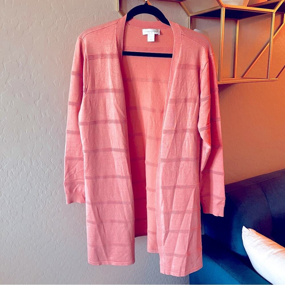 Christopher Banks office business casual Open-Front cardigan Sweater size large